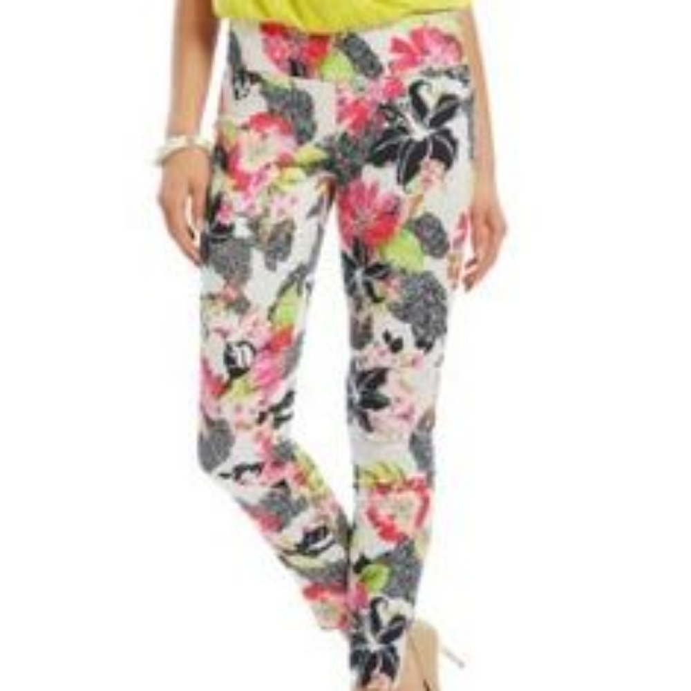 Marciano Floral pants with size zipper